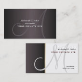 Passen Sie diese monogramm-Visitenkarte an Visitenkarte (Vorne/Hinten)