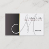 Passen Sie diese monogramm-Visitenkarte an Visitenkarte (Rückseite)