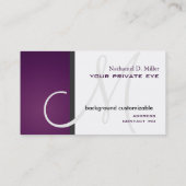 Passen Sie diese monogramm-Visitenkarte an Visitenkarte (Rückseite)