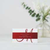 Passen Sie diese monogramm-Visitenkarte an Visitenkarte (Stehend Vorderseite)