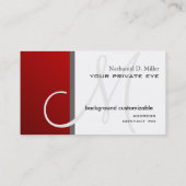 Passen Sie diese monogramm-Visitenkarte an Visitenkarte (Rückseite)