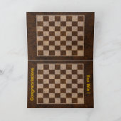 Passen Sie diese Schach-, Schachbrett-, Drafts-Kar Karte (Innenseite)