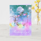 Passen Sie diese schöne Taubengrüßkarte an Karte (Gelbe Blume)