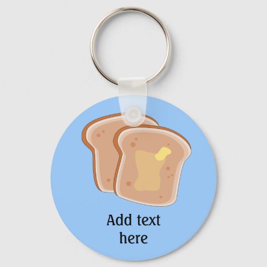 Passen Sie diese Toast-Grafik an Schlüsselanhänger (Vorderseite)