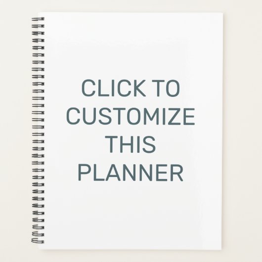 Passen Sie diesen schwarzen Spiralplaner an Planer (Vorderseite)