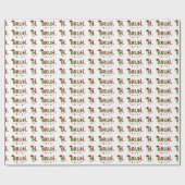 Passen Sie dieses Design an: Bruh Meme Funny Chris Geschenkpapier (Flach)