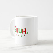 Passen Sie dieses Design an: Bruh Meme Funny Chris Kaffeetasse (Vorderseite Links)