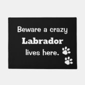 Passen Sie ein verrückte Labrador-Leben hier auf Fußmatte (Vorderseite)