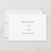 Passen Sie es an! Basis für ein solides Muster RSVP Karte (Rückseite)