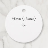 Passen Sie es an! Geschenkanhänger (Vorderseite)