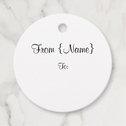 Passen Sie es an! Geschenkanhänger (Vorderseite)