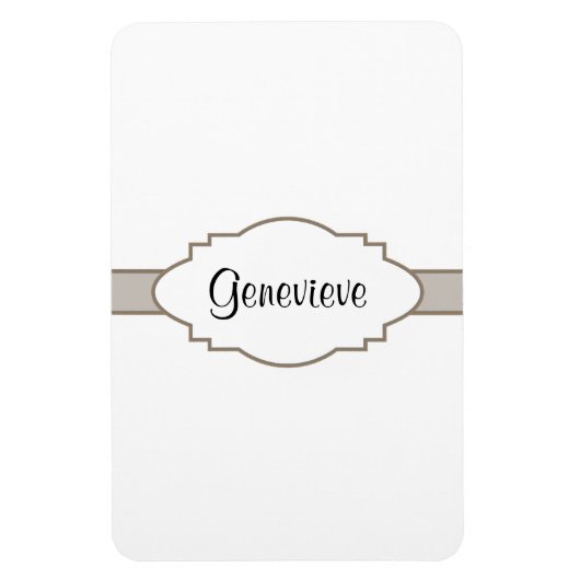 Passen Sie es an! Namensplakette Magnet (Vertikal)