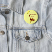 Passen Sie es an! Niedliches Giraffendesign Button (Beispiel)