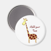 Passen Sie es an! Niedliches Giraffendesign Magnet (Vorderseite/Rückseite)