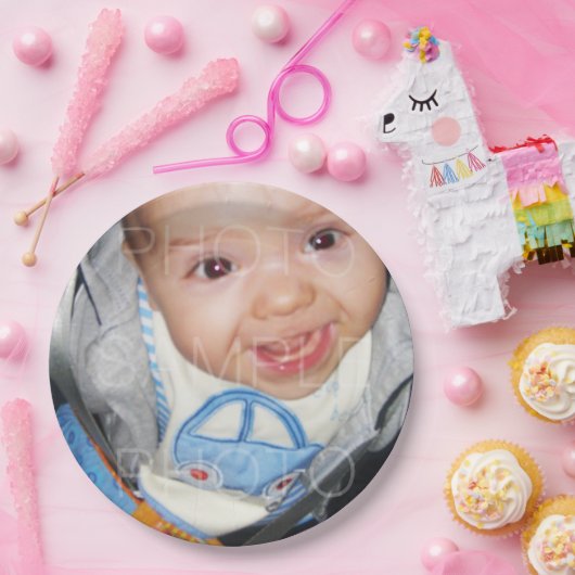 Passen Sie es mit der Papierplatte Ihres Fotos an Pappteller (Party)