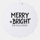 Passen Sie es mit Ihrem Foto und Text einfach und Ornament Karte (Rückseite)