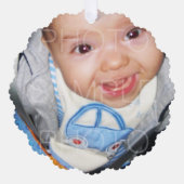 Passen Sie es mit Ihrem Foto und Text einfach und Ornament Karte (Vorderseite)