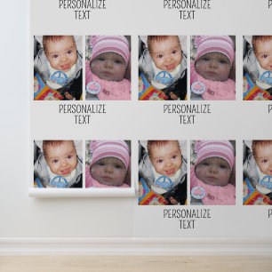 Passen Sie es mit Ihren zwei Fotos und Text an Tapete