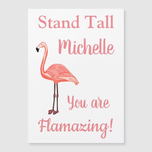 Passen Sie Flamingo Sie sind eine fantastische Mag Magnetkarte (Vorderseite)