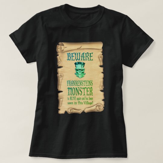 Passen Sie Frankensteins Monster-Vintages Plakat T-Shirt