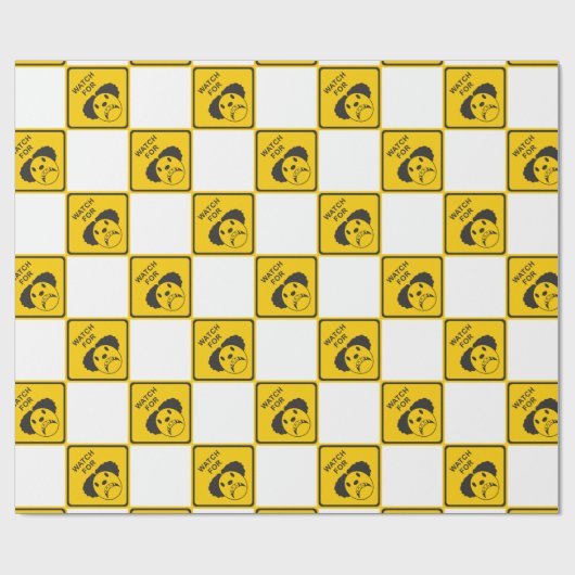 Passen Sie für Clown auf Geschenkpapier (Flach)