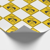 Passen Sie für Clown auf Geschenkpapier (Ecke)