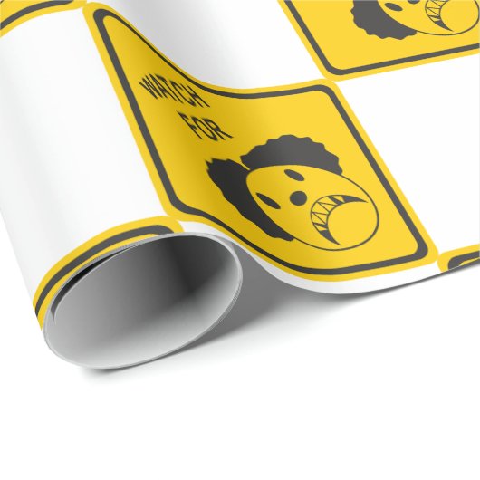 Passen Sie für Clown auf Geschenkpapier (Rolleneckpunkt)