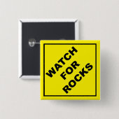 Passen Sie für Felsen-Zeichen auf Button (Vorne & Hinten)