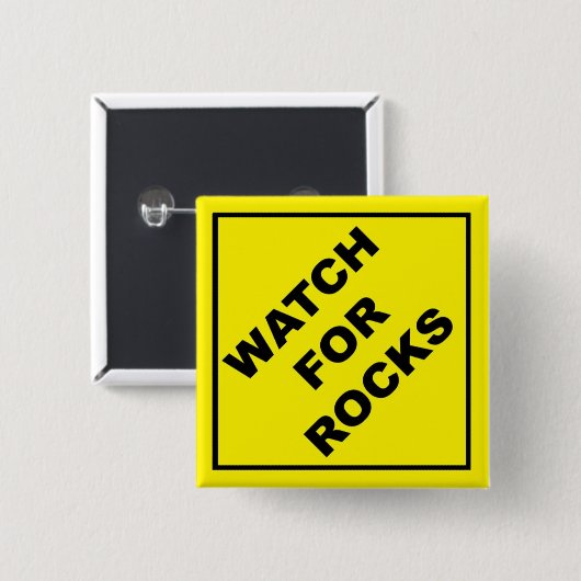 Passen Sie für Felsen-Zeichen auf Button (Vorne & Hinten)