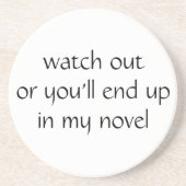 passen Sie heraus auf, oder Sie beenden oben in Sandstein Untersetzer (Vorne)