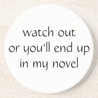 passen Sie heraus auf, oder Sie beenden oben in Sandstein Untersetzer