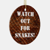 Passen Sie heraus für Schlangen auf! Keramikornament (Rechts)