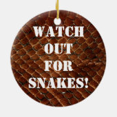 Passen Sie heraus für Schlangen auf! Keramikornament (Hinten)