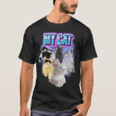 Passen Sie Ihr eigenes Cat-Bootleg im Stil der 90e T-Shirt (Vorderseite)
