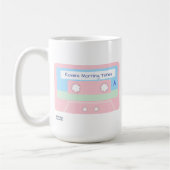 Passen Sie Ihr Friedliches Morgenstimmungsgetränk Kaffeetasse (Links)