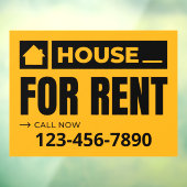 Passen Sie Ihr Gelbes Schwarzes Anwesen an. Fensteraufkleber (Blatt 3)