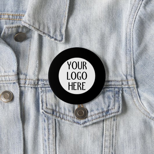 Passen Sie Ihr Schwarz-Weiß-Firmenlogo an Button (Beispiel)
