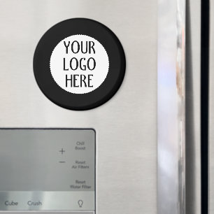 Passen Sie Ihr Schwarz-Weiß-Firmenlogo an Magnet