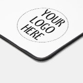 Passen Sie Ihr Schwarz-weißes Firmenlogo an Schreibtischunterlage (Ecke)