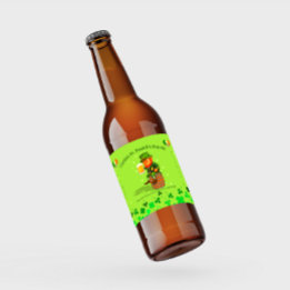 Passen Sie Ihr St. Patrick's Day Ale Detailed an Bierflaschenetikett