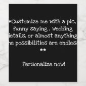 Passen Sie Ihr Weinetikett an und personalisieren (Einzelnes Label)