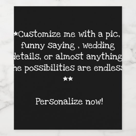 Passen Sie Ihr Weinetikett an und personalisieren (Einzelnes Label)