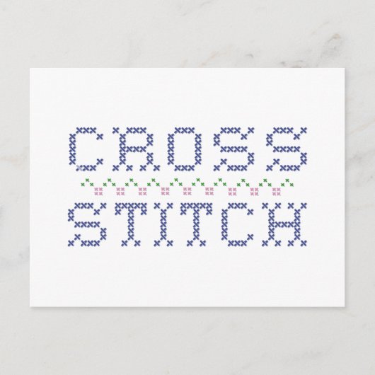 Passen Sie Ihre Cross-Stich-Postkarte an Postkarte (Vorderseite)