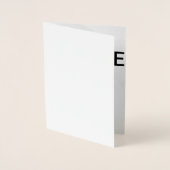 Passen Sie Ihre eigene Folienkarte an (Vorderseite)