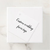 Passen Sie Ihre eigene Hochzeit an Geschenkanhänger (Beispiel)