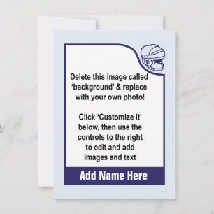 Passen Sie Ihre eigene Hockey-Handelskarte an