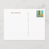 Passen Sie Ihre eigene Postkarte mit Text & Backgr (Rückseite)