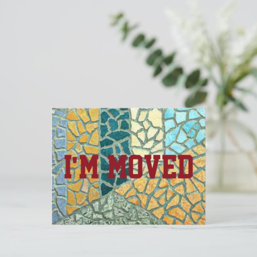 Passen Sie Ihre eigene Postkarte mit Text & Backgr (Stehend Vorderseite)