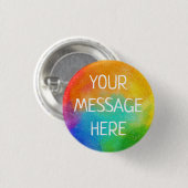 Passen Sie Ihre eigene Regenbogenfarbe an Button (Vorne & Hinten)