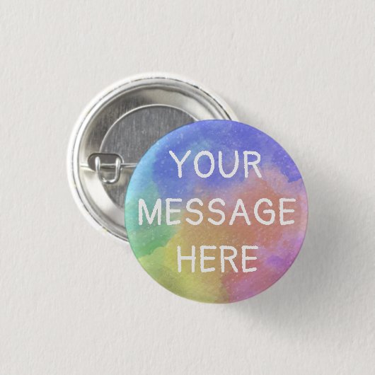 Passen Sie Ihre eigene Regenbogenfarbe an Button (Vorne & Hinten)